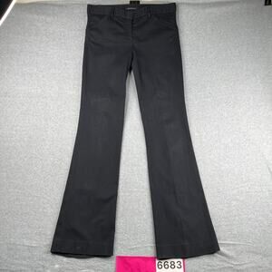 Theory Pants Womens Size 12 Black Casual Classic Cotton Blend